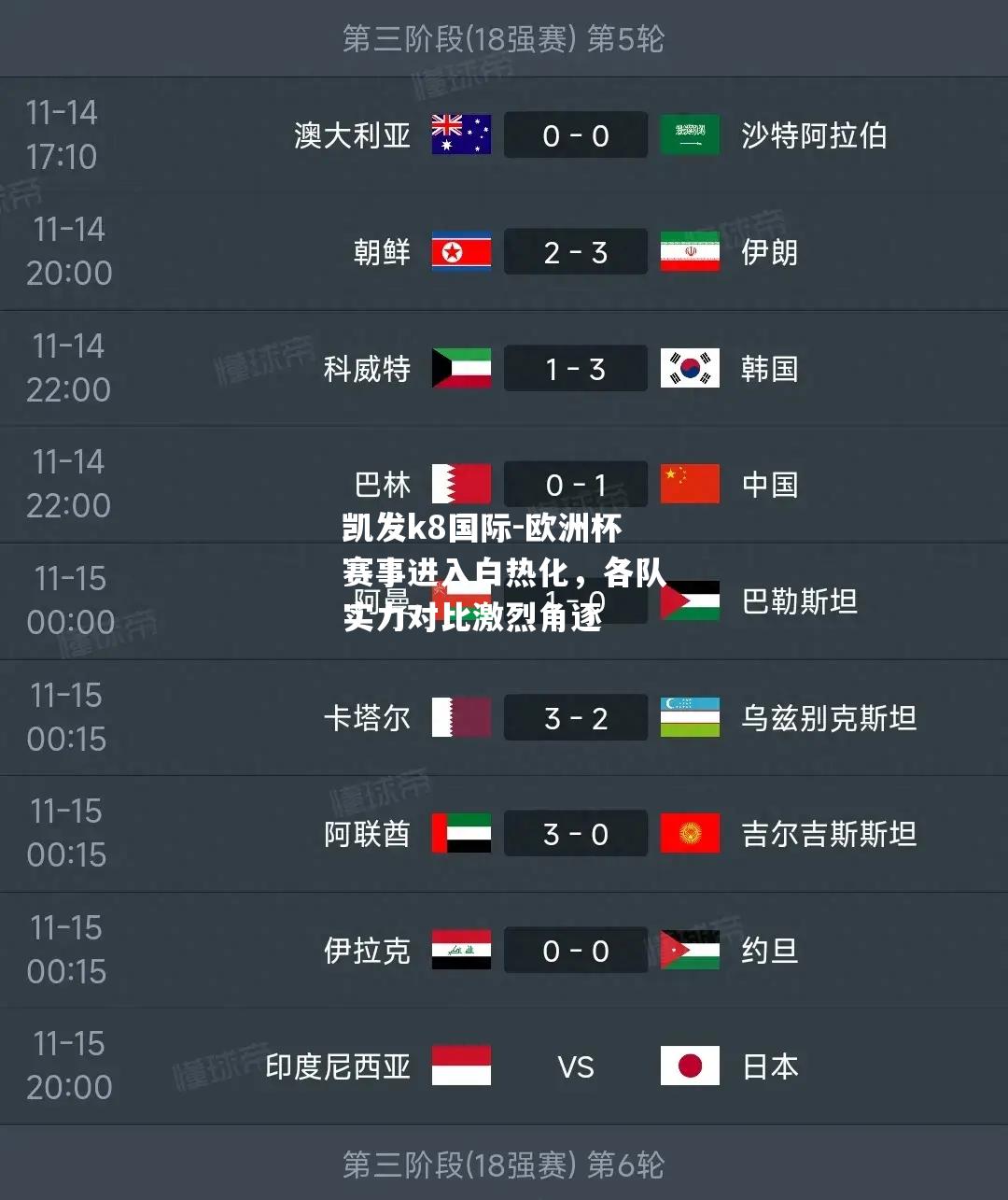 欧洲杯赛事进入白热化，各队实力对比激烈角逐